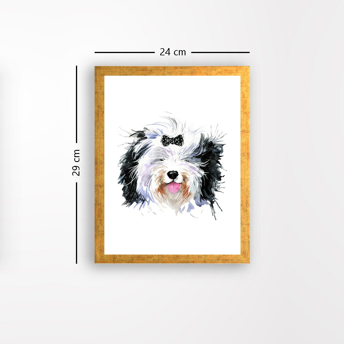 Quadro Decorativo MDF Emoldurado - Arte Multicolor 24x29cm com Moldura de Madeira 2cm