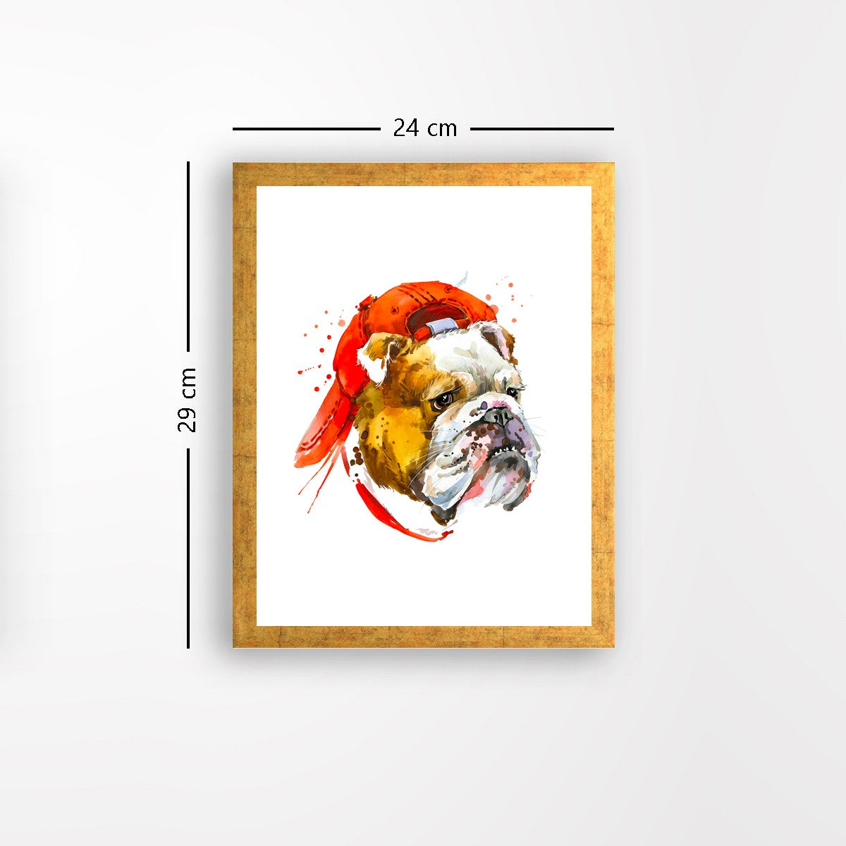 Quadro Decorativo MDF Emoldurado - Arte Multicolor 24x29cm com Moldura de Madeira 2cm