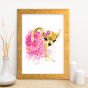 Quadro Decorativo MDF Emoldurado - Arte Multicolor 24x29cm com Moldura de Madeira 2cm