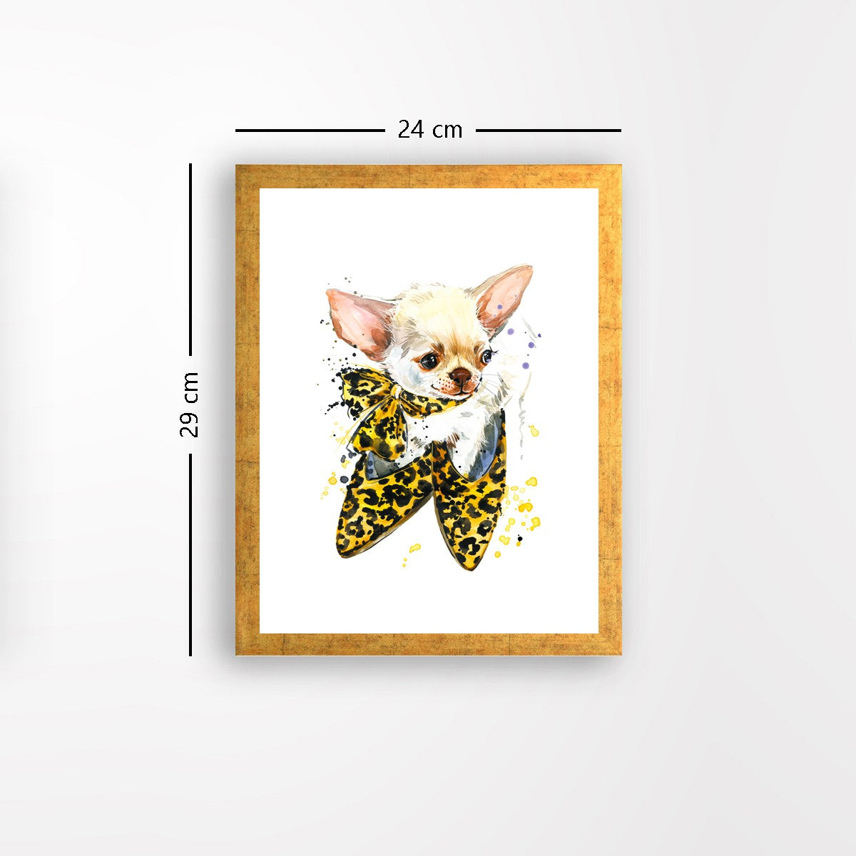 Quadro Decorativo MDF Emoldurado - Arte Multicolor 24x29cm com Moldura de Madeira 2cm