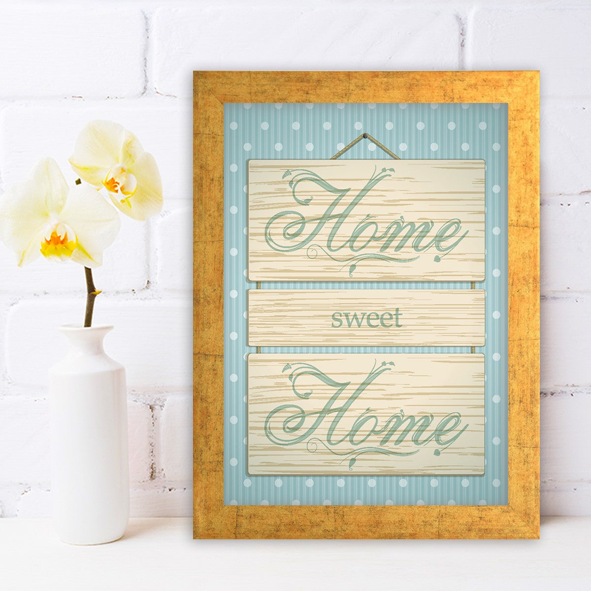 Quadro Decorativo MDF Emoldurado - Arte Multicolor 24x29cm com Moldura de Madeira 2cm