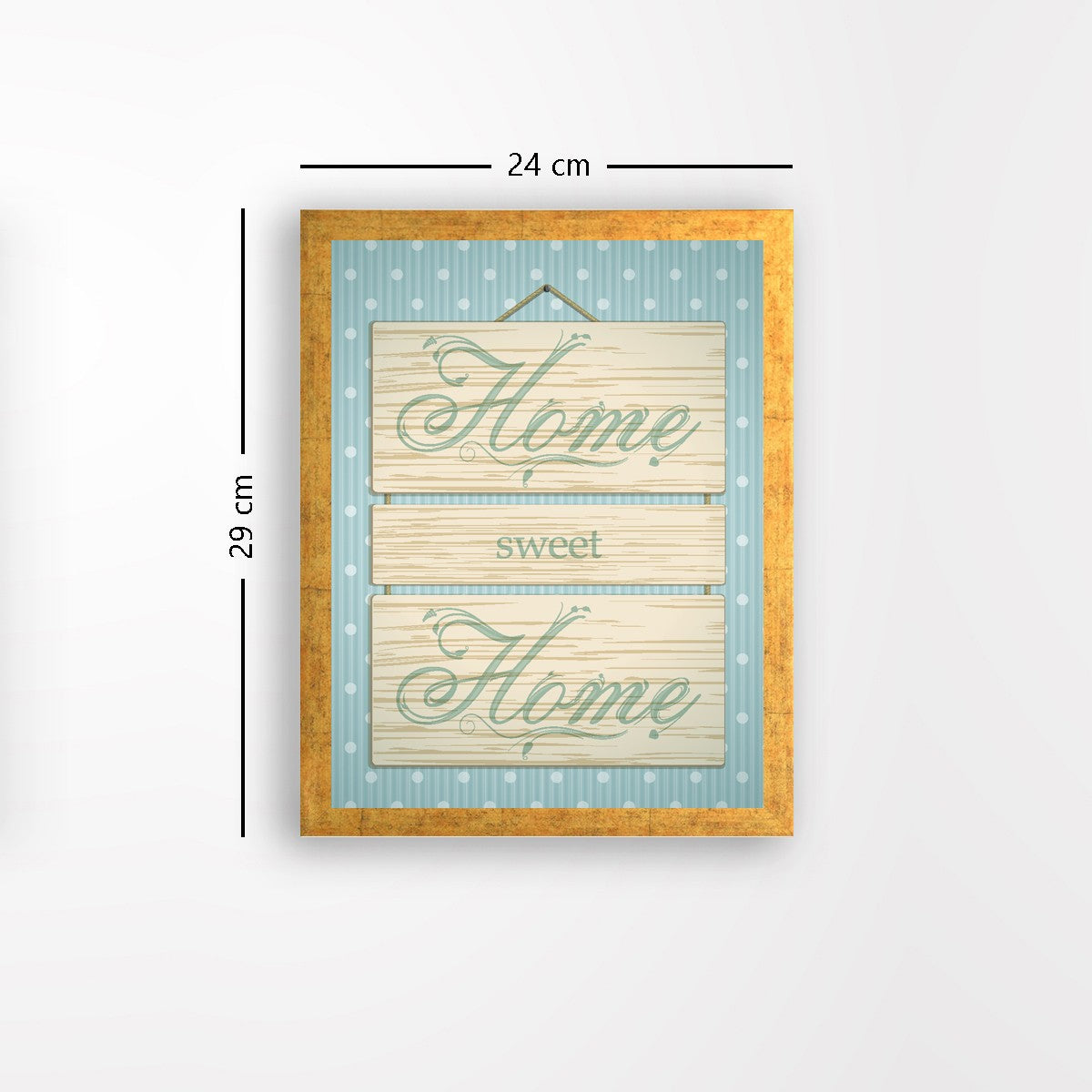 Quadro Decorativo MDF Emoldurado - Arte Multicolor 24x29cm com Moldura de Madeira 2cm