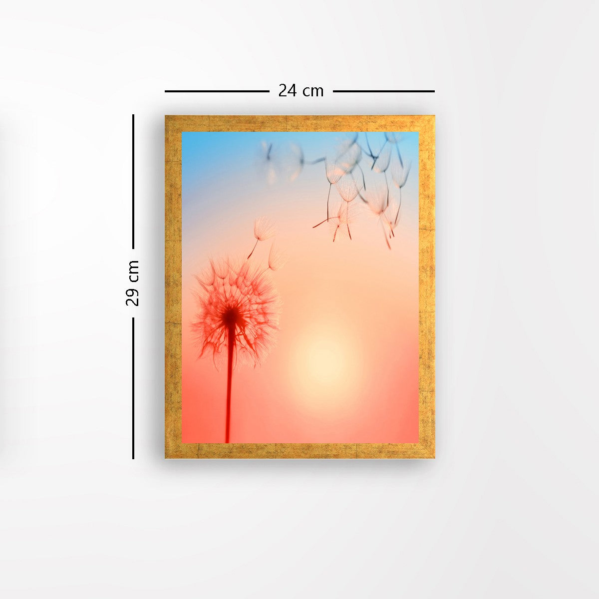 Quadro Decorativo MDF Emoldurado - Arte Multicolor 24x29cm com Moldura de Madeira 2cm