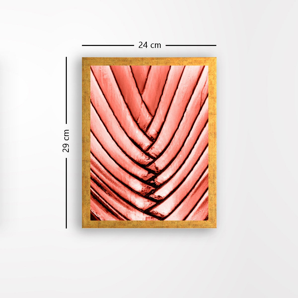 Quadro Decorativo MDF Emoldurado - Arte Multicolor 24x29cm com Moldura de Madeira 2cm