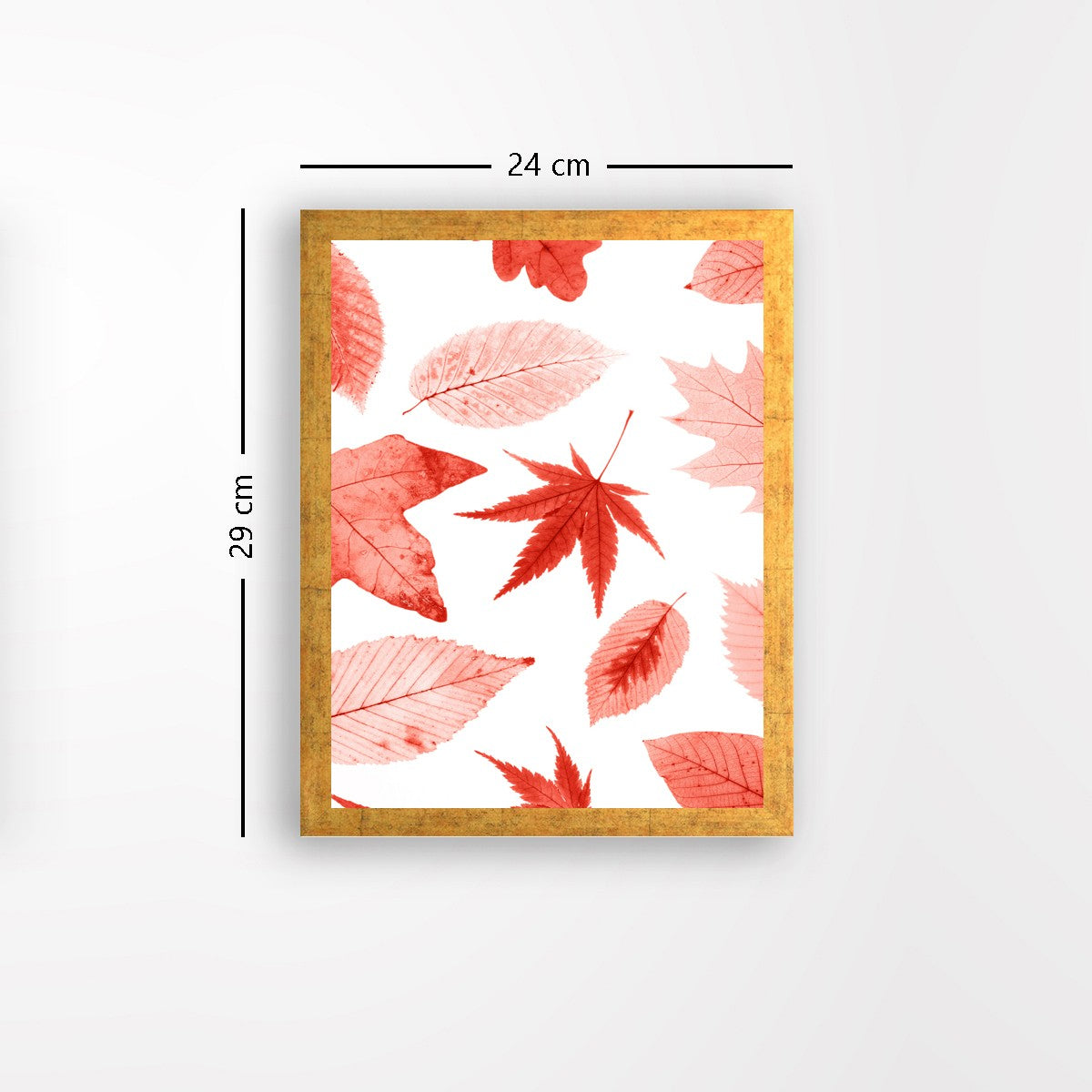 Quadro Decorativo MDF Emoldurado - Arte Multicolor 24x29cm com Moldura de Madeira 2cm