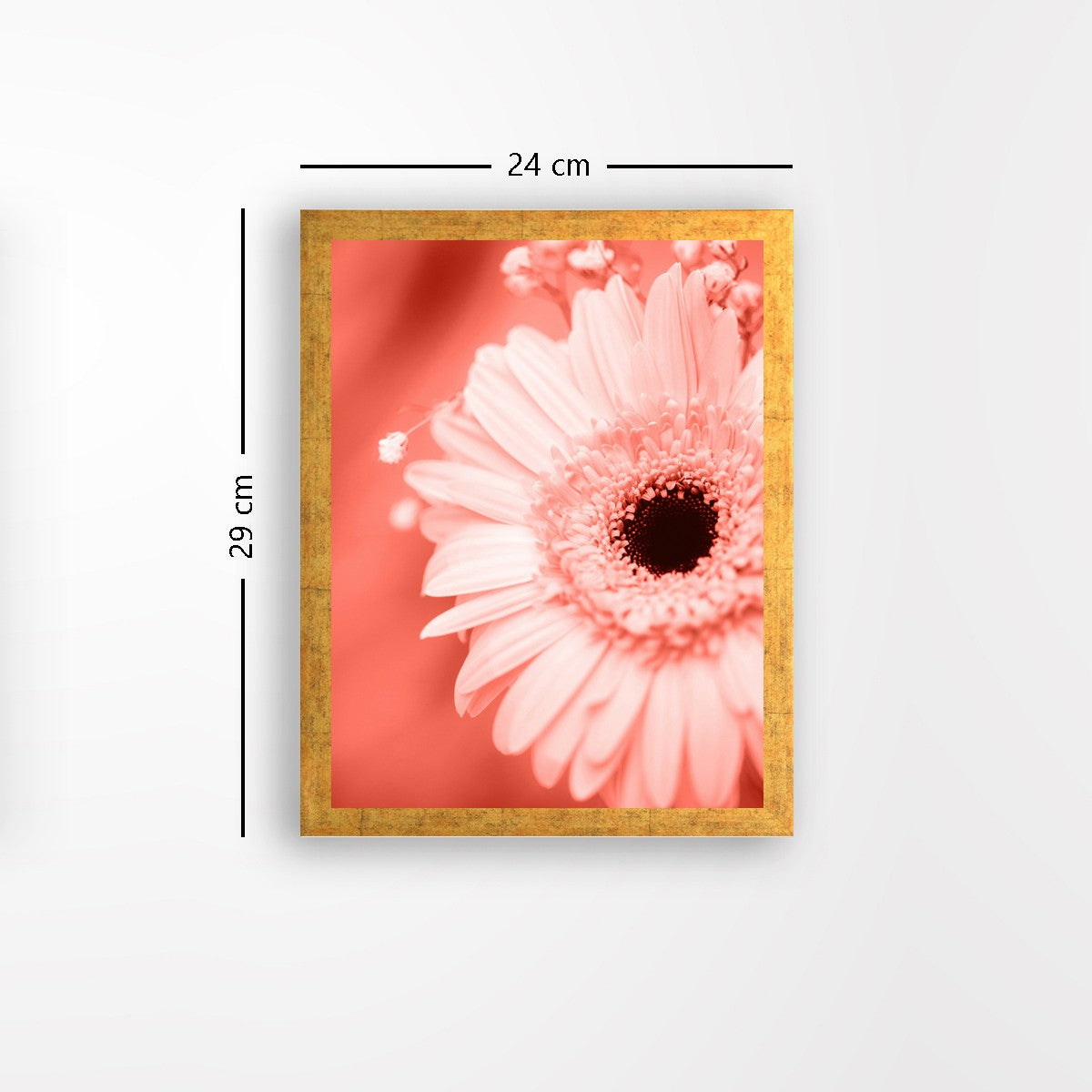 Quadro Decorativo MDF Emoldurado - Arte Multicolor 24x29cm com Moldura de Madeira 2cm