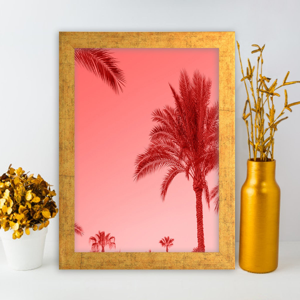 Quadro Decorativo MDF Emoldurado - Arte Multicolor 24x29cm com Moldura de Madeira 2cm