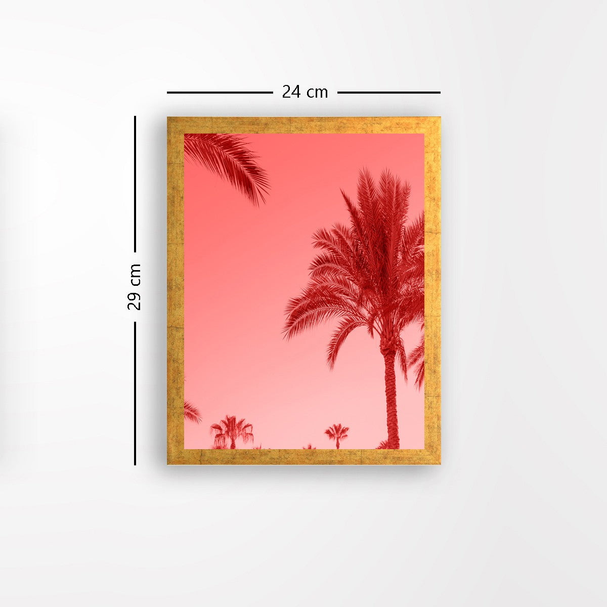 Quadro Decorativo MDF Emoldurado - Arte Multicolor 24x29cm com Moldura de Madeira 2cm