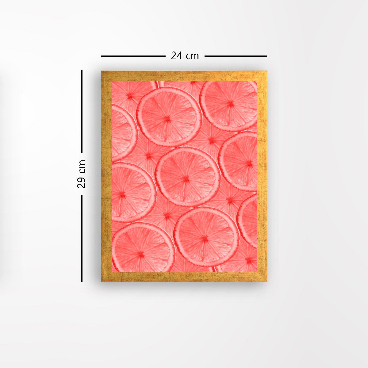 Quadro Decorativo MDF Emoldurado - Arte Multicolor 24x29cm com Moldura de Madeira 2cm