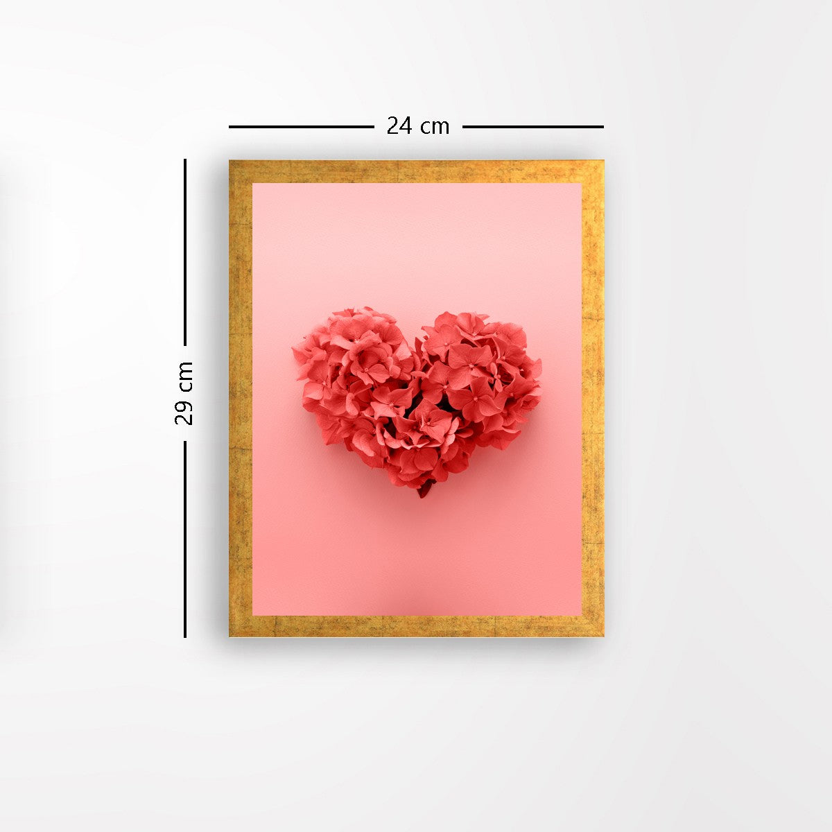 Quadro Decorativo MDF Emoldurado - Arte Multicolor 24x29cm com Moldura de Madeira 2cm