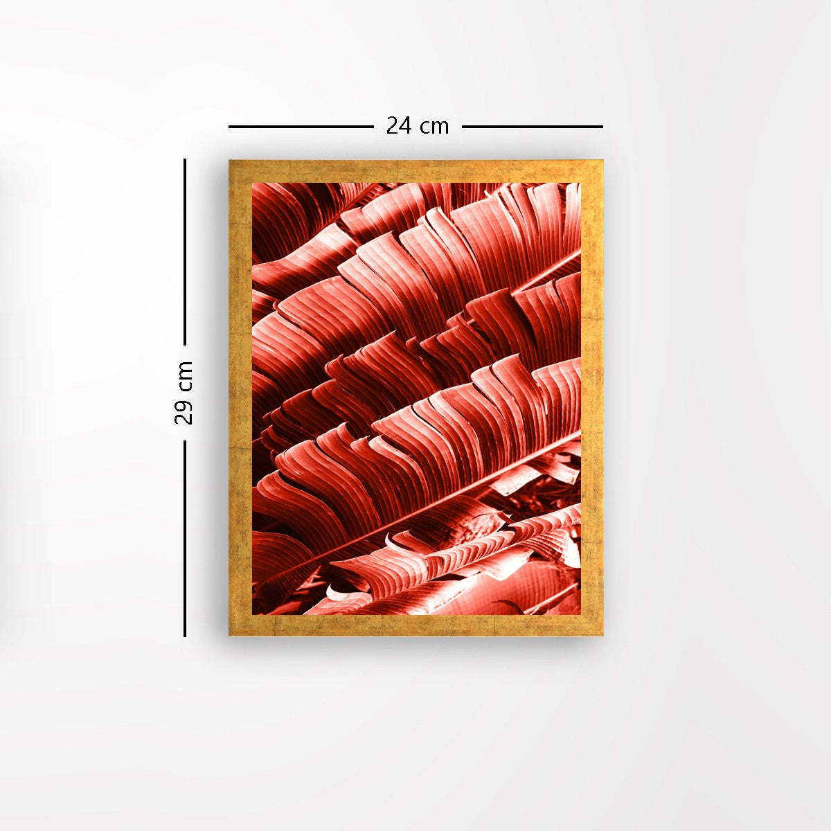 Quadro Decorativo MDF Emoldurado - Arte Multicolor 24x29cm com Moldura de Madeira 2cm