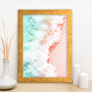 Quadro Decorativo MDF Emoldurado - Arte Multicolor 24x29cm com Moldura de Madeira 2cm