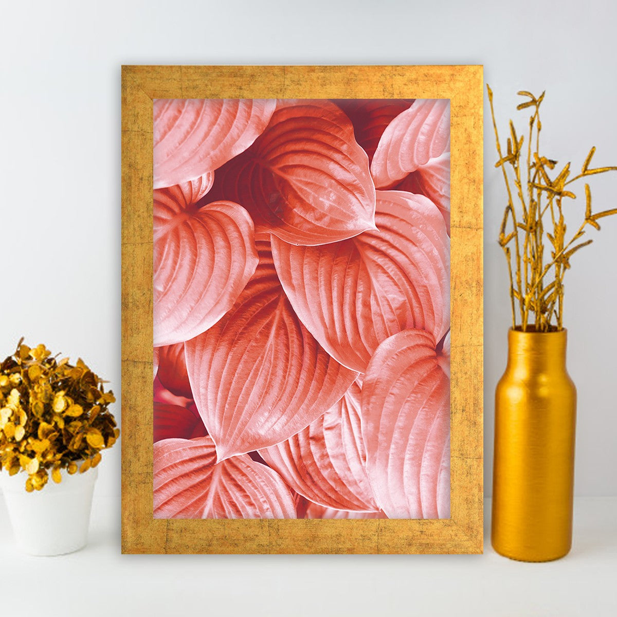 Quadro Decorativo MDF Emoldurado - Arte Multicolor 24x29cm com Moldura de Madeira 2cm