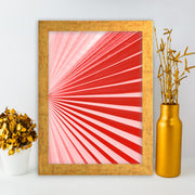 Quadro Decorativo MDF Emoldurado - Arte Multicolor 24x29cm com Moldura de Madeira 2cm