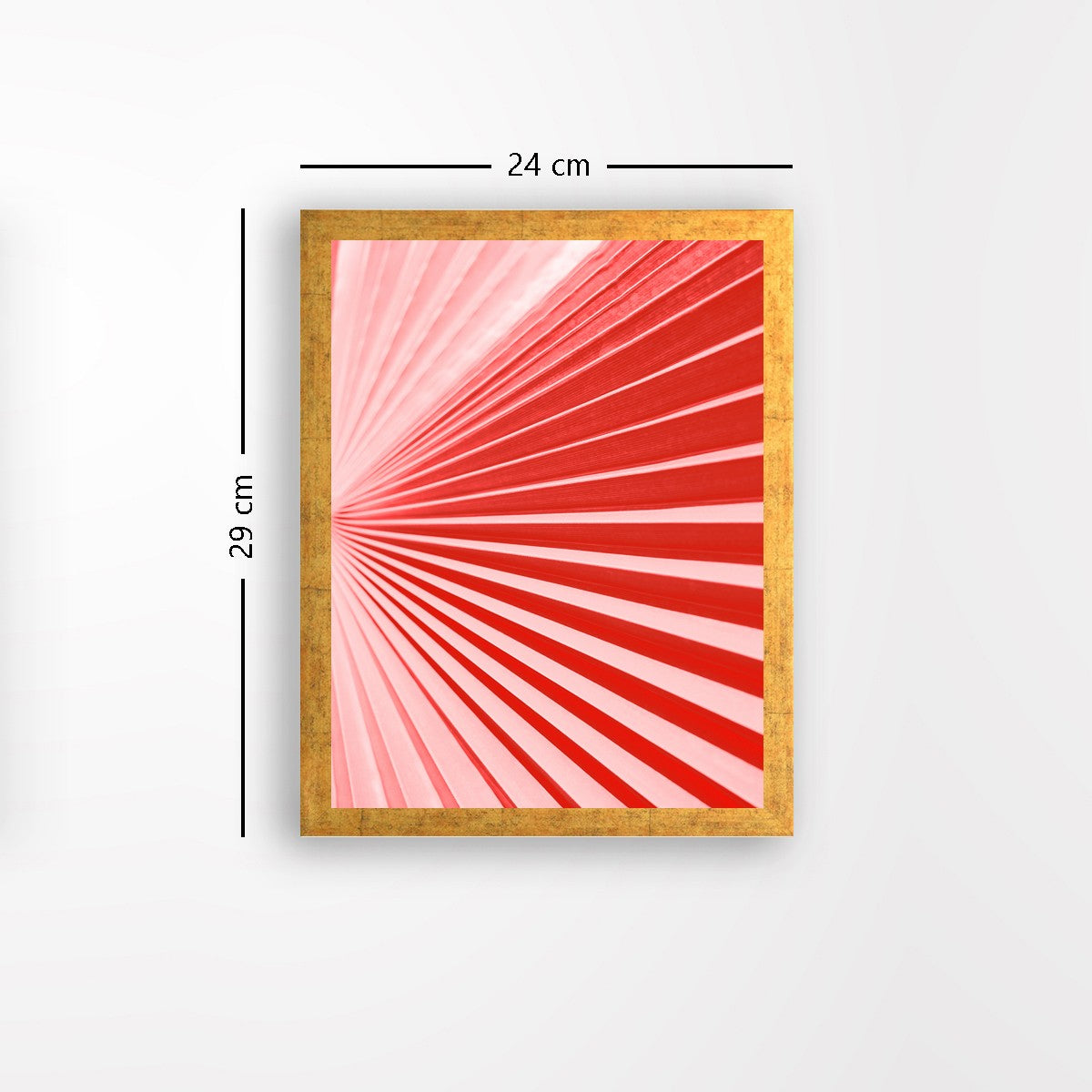 Quadro Decorativo MDF Emoldurado - Arte Multicolor 24x29cm com Moldura de Madeira 2cm