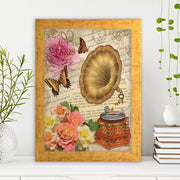 Quadro Decorativo MDF Emoldurado - Arte Multicolor 24x29cm com Moldura de Madeira 2cm