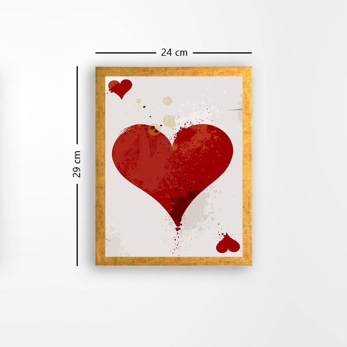 Quadro Decorativo MDF Emoldurado - Arte Multicolor 24x29cm com Moldura de Madeira 2cm