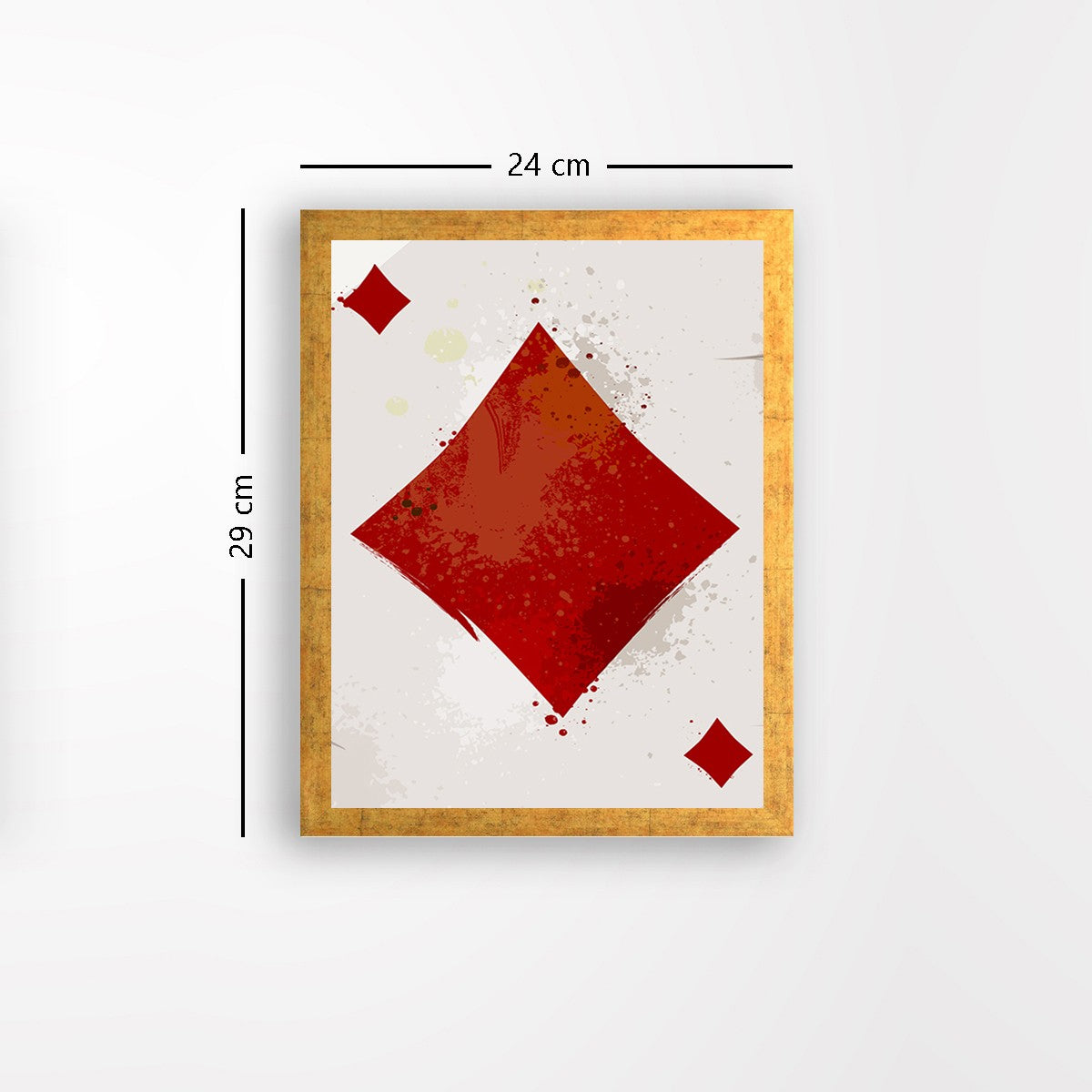 Quadro Decorativo MDF Emoldurado - Arte Multicolor 24x29cm com Moldura de Madeira 2cm