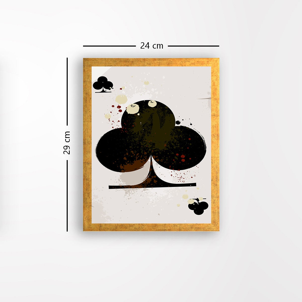 Quadro Decorativo MDF Emoldurado - Arte Multicolor 24x29cm com Moldura de Madeira 2cm