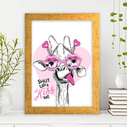 Quadro Decorativo MDF Emoldurado - Arte Multicolor 24x29cm com Moldura de Madeira 2cm