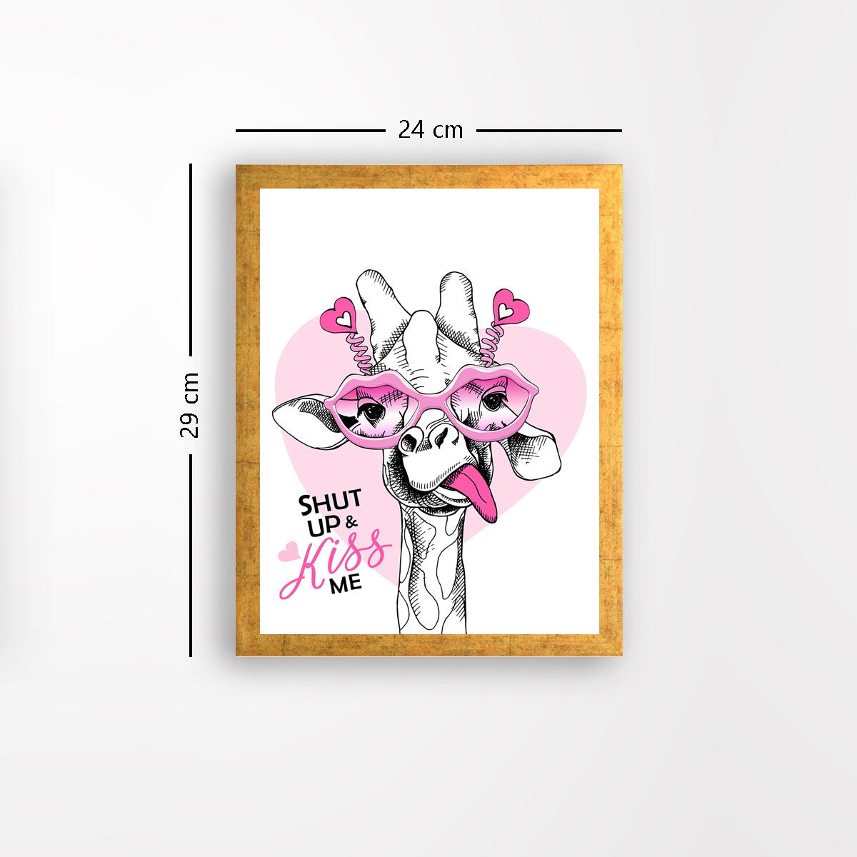 Quadro Decorativo MDF Emoldurado - Arte Multicolor 24x29cm com Moldura de Madeira 2cm