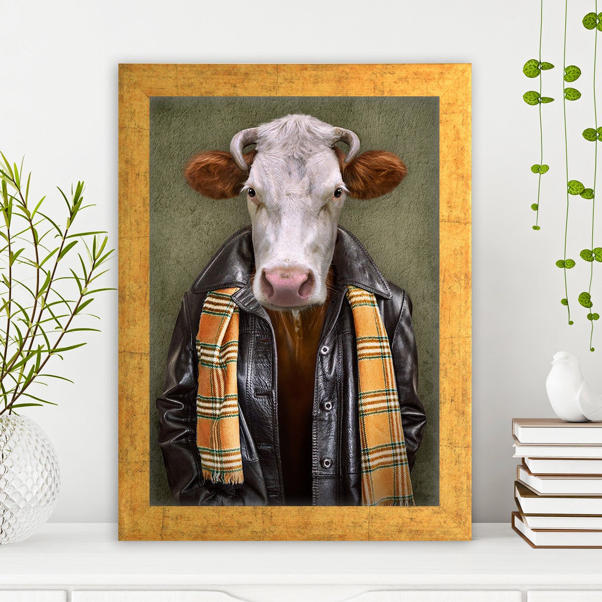 Quadro Decorativo MDF Emoldurado - Arte Multicolor 24x29cm com Moldura de Madeira 2cm