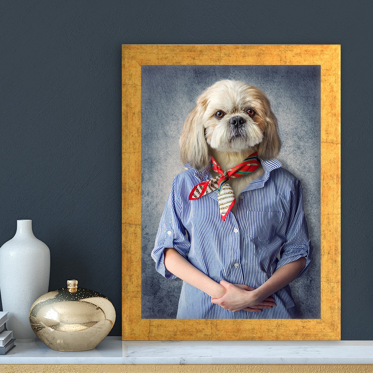 Quadro Decorativo MDF Emoldurado - Arte Multicolor 24x29cm com Moldura de Madeira 2cm