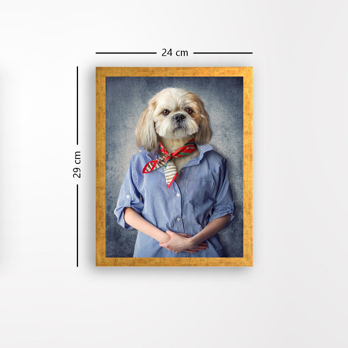 Quadro Decorativo MDF Emoldurado - Arte Multicolor 24x29cm com Moldura de Madeira 2cm