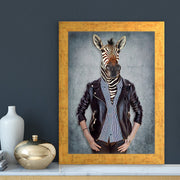 Quadro Decorativo MDF Emoldurado - Arte Multicolor 24x29cm com Moldura de Madeira 2cm