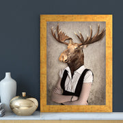 Quadro Decorativo MDF Emoldurado - Arte Multicolor 24x29cm com Moldura de Madeira 2cm