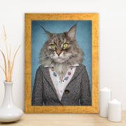 Quadro Decorativo MDF Emoldurado - Arte Multicolor 24x29cm com Moldura de Madeira 2cm