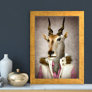 Quadro Decorativo MDF Emoldurado - Arte Multicolor 24x29cm com Moldura de Madeira 2cm