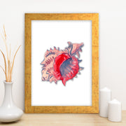 Quadro Decorativo MDF Emoldurado - Arte Multicolor 24x29cm com Moldura de Madeira 2cm