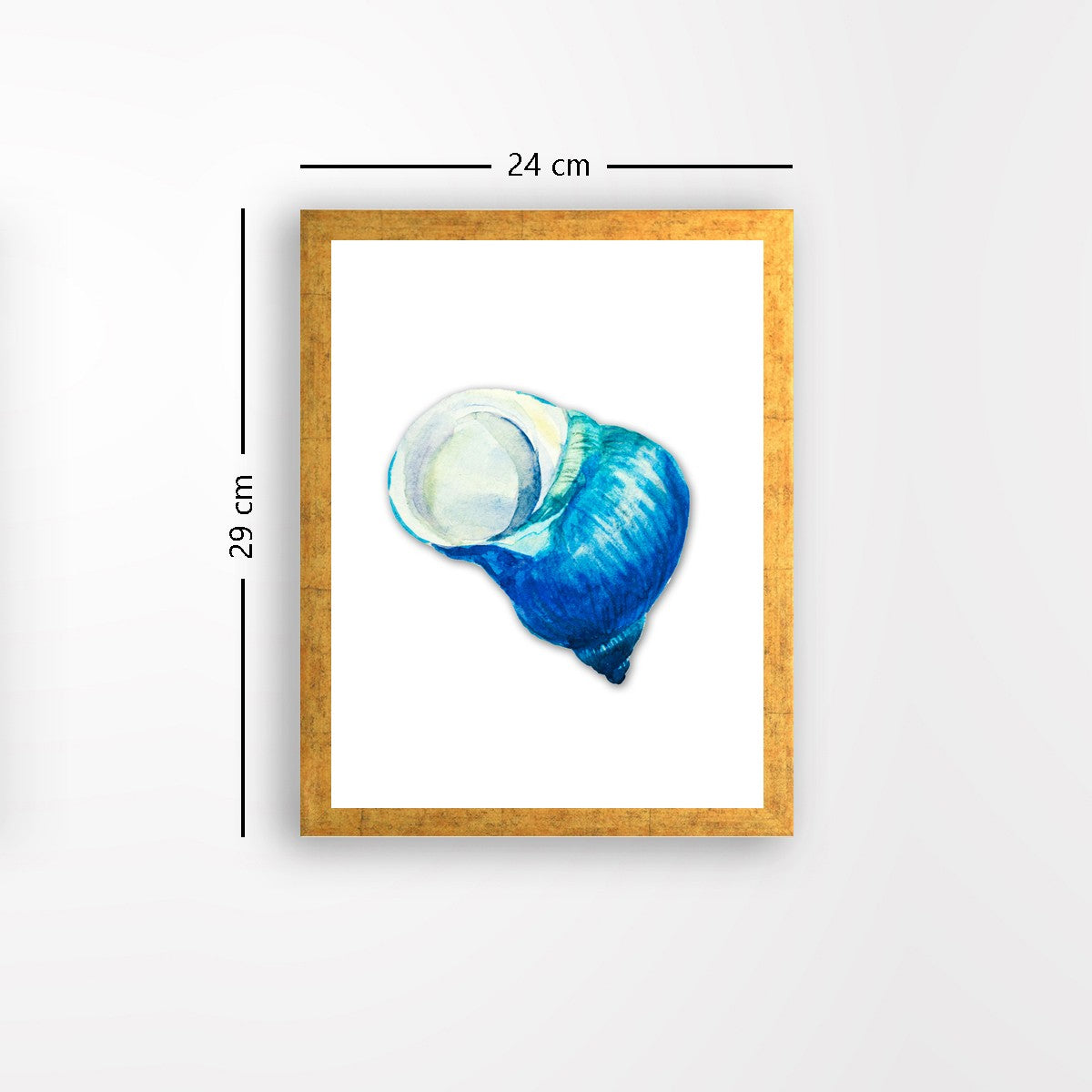 Quadro Decorativo MDF Emoldurado - Arte Multicolor 24x29cm com Moldura de Madeira 2cm