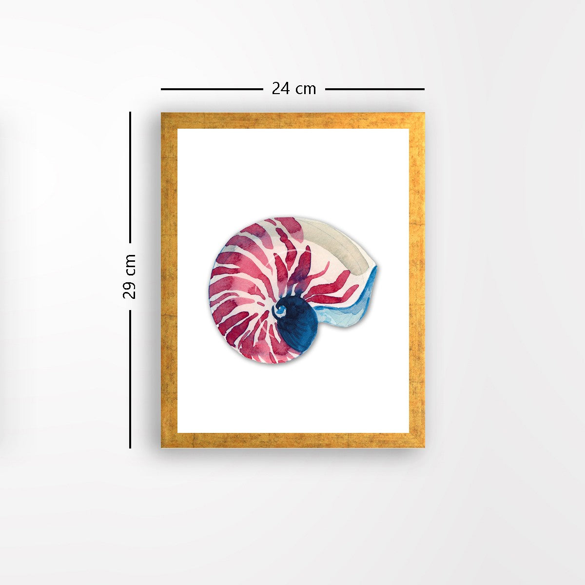 Quadro Decorativo MDF Emoldurado - Arte Multicolor 24x29cm com Moldura de Madeira 2cm