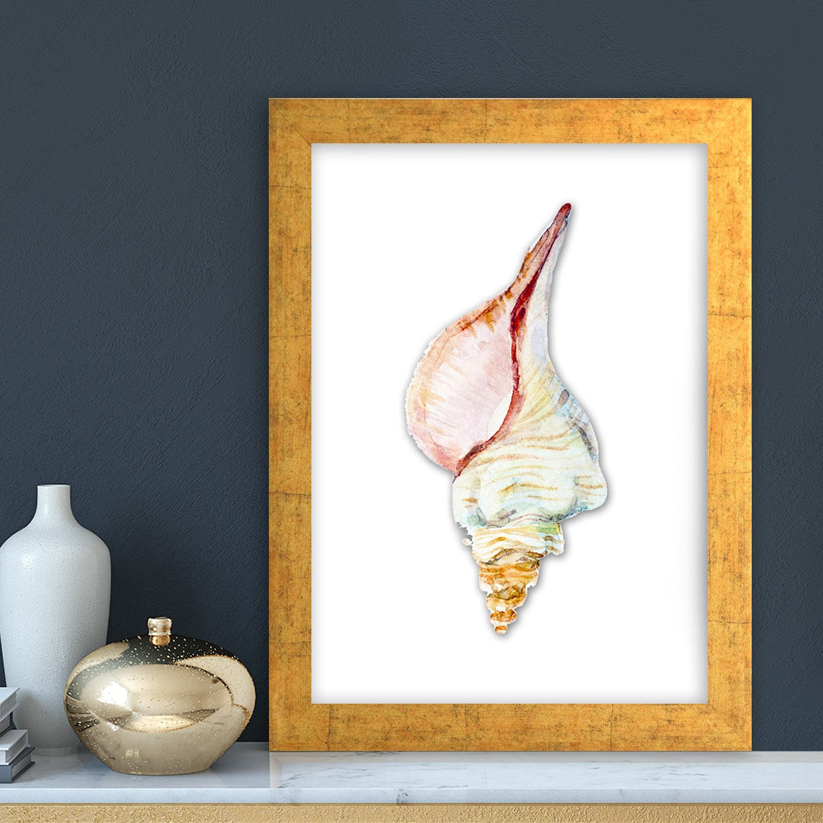 Quadro Decorativo MDF Emoldurado - Arte Multicolor 24x29cm com Moldura de Madeira 2cm