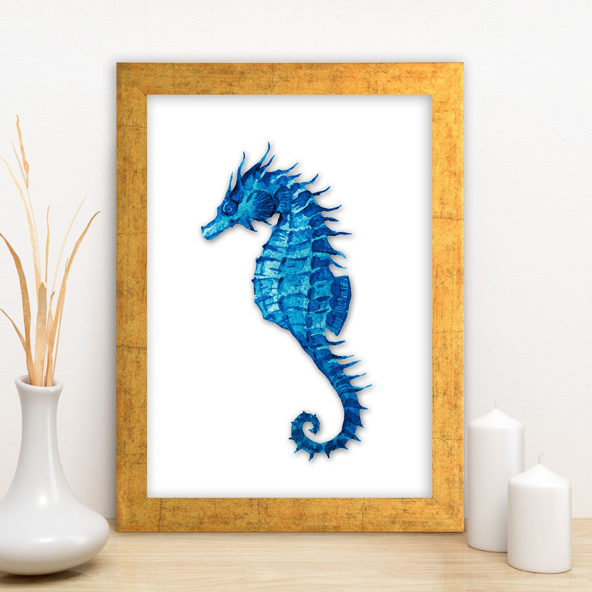 Quadro Decorativo MDF Emoldurado - Arte Multicolor 24x29cm com Moldura de Madeira 2cm