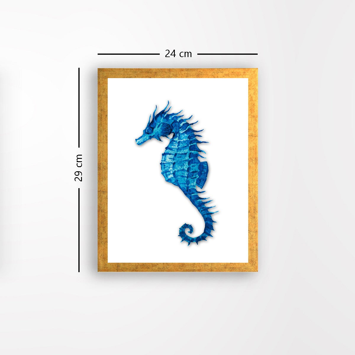 Quadro Decorativo MDF Emoldurado - Arte Multicolor 24x29cm com Moldura de Madeira 2cm