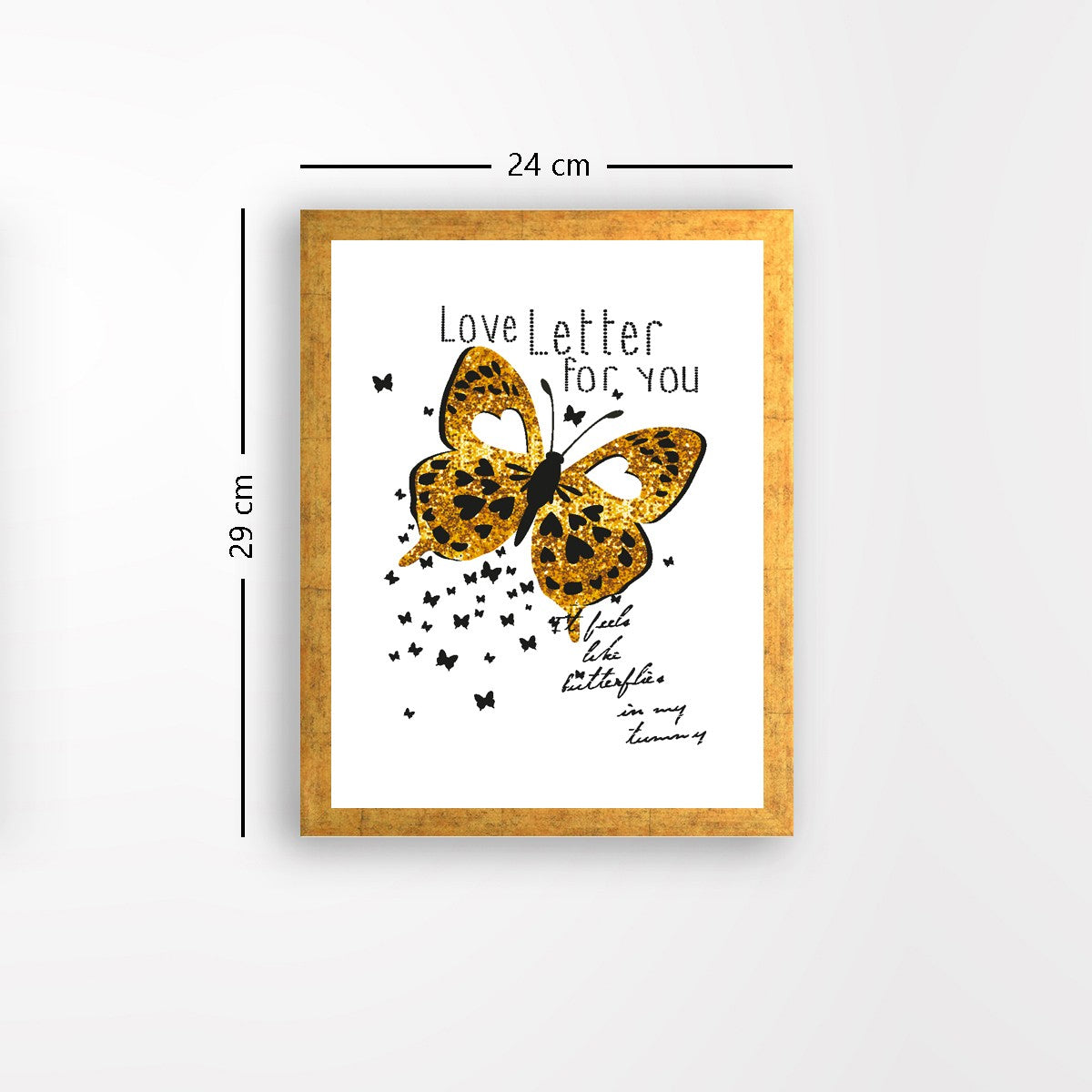 Quadro Decorativo MDF Emoldurado - Arte Multicolor 24x29cm com Moldura de Madeira 2cm