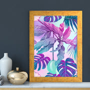 Quadro Decorativo MDF Emoldurado - Arte Multicolor 24x29cm com Moldura de Madeira 2cm