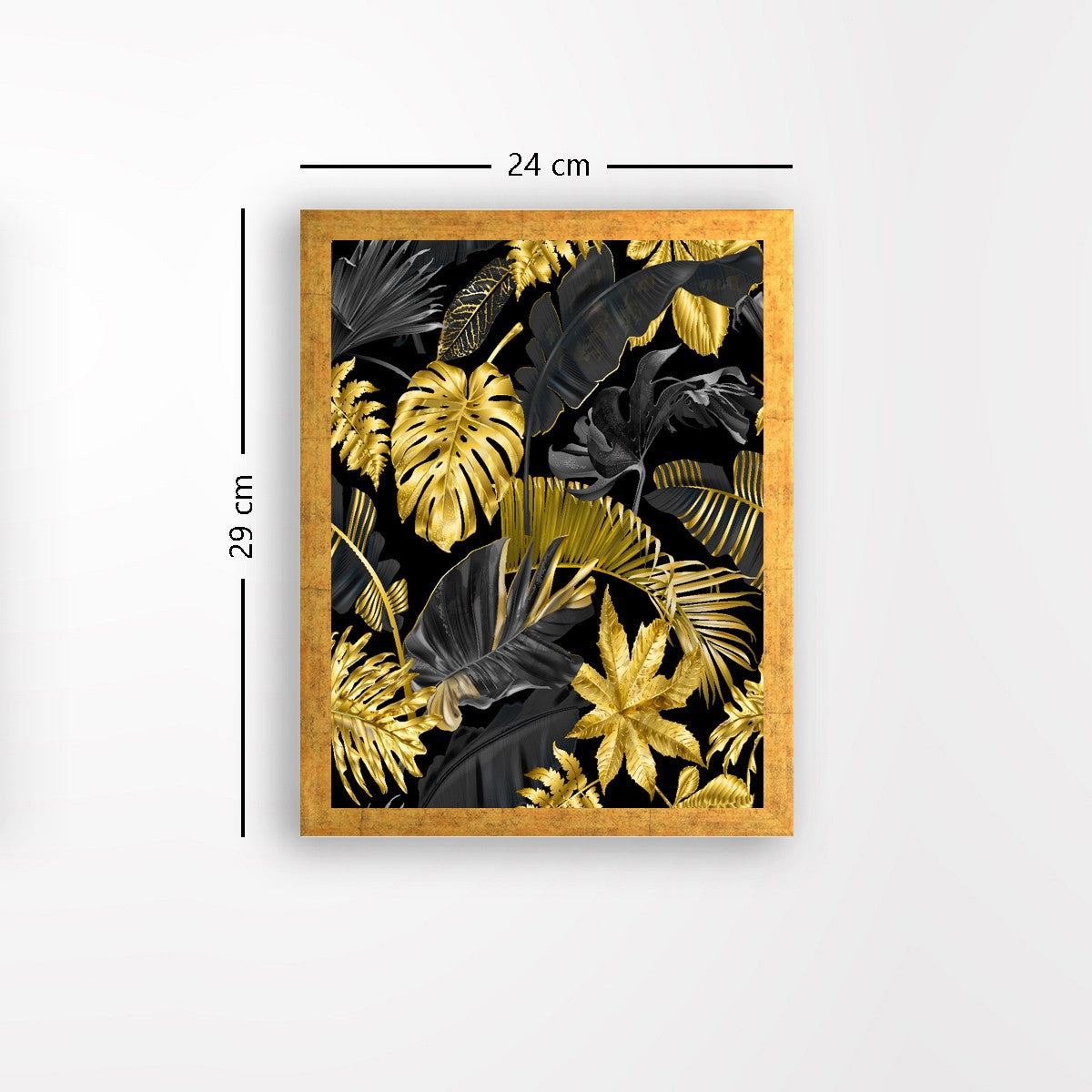 Quadro Decorativo MDF Emoldurado - Arte Multicolor 24x29cm com Moldura de Madeira 2cm