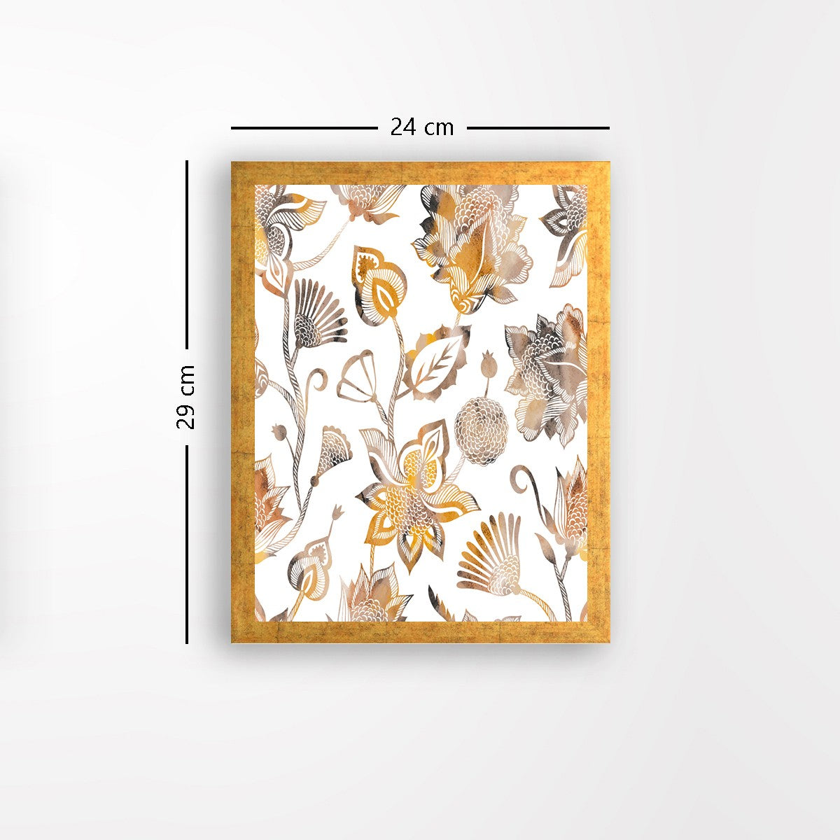 Quadro Decorativo MDF Emoldurado - Arte Multicolor 24x29cm com Moldura de Madeira 2cm