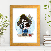 Quadro Decorativo MDF Emoldurado - Arte Multicolor 24x29cm com Moldura de Madeira 2cm