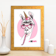 Quadro Decorativo MDF Emoldurado - Arte Multicolor 24x29cm com Moldura de Madeira 2cm