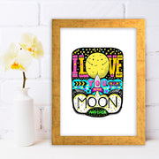 Quadro Decorativo MDF Emoldurado - Arte Multicolor 24x29cm com Moldura de Madeira 2cm