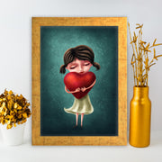 Quadro Decorativo MDF Emoldurado - Arte Multicolor 24x29cm com Moldura de Madeira 2cm