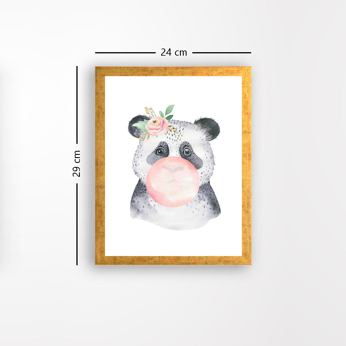 Quadro Decorativo MDF Emoldurado - Arte Multicolor 24x29cm com Moldura de Madeira 2cm