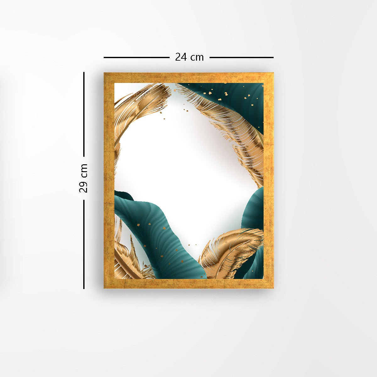 Quadro Decorativo MDF Emoldurado - Arte Multicolor 24x29cm com Moldura de Madeira 2cm