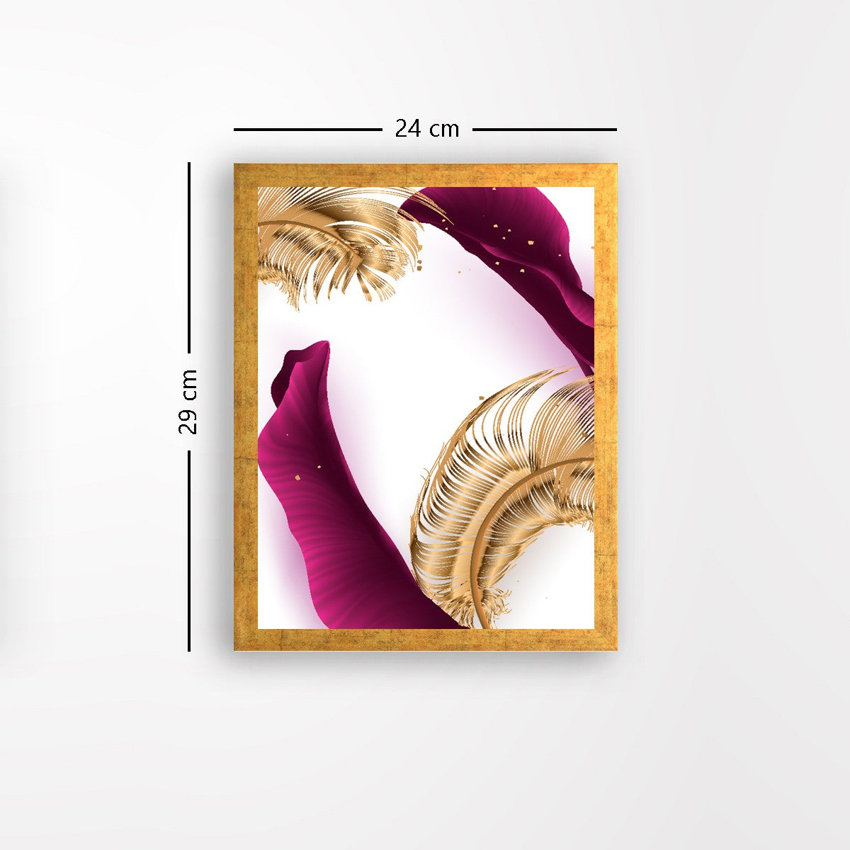 Quadro Decorativo MDF Emoldurado - Arte Multicolor 24x29cm com Moldura de Madeira 2cm