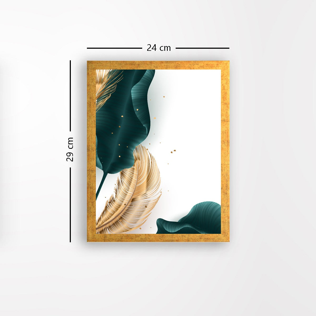 Quadro Decorativo MDF Emoldurado - Arte Multicolor 24x29cm com Moldura de Madeira 2cm